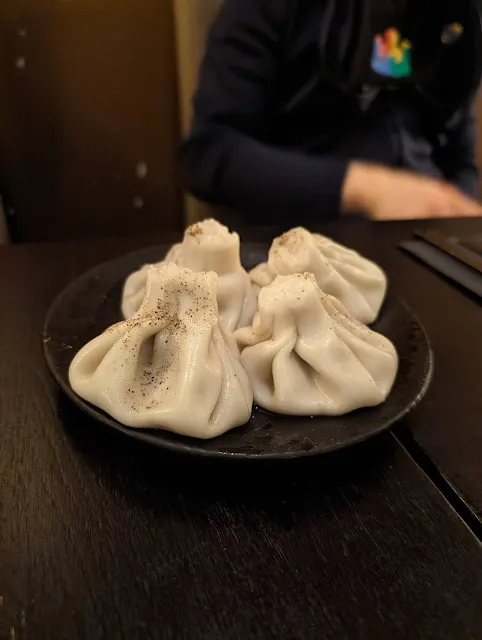 Georgian khinkali dumplings in Helsinki