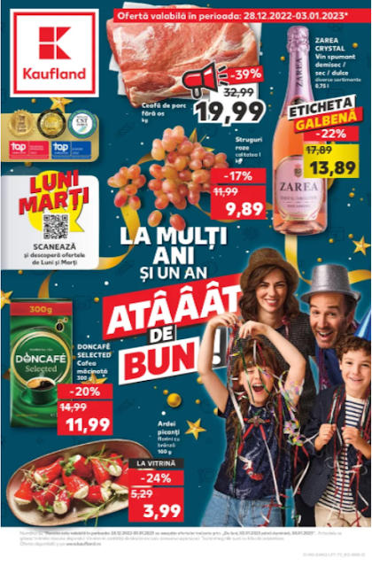 Kaufland Promotii + Catalog - Brosura 28.12 2022 - 03.01 2023 → La Multi ANI si Un An Ataaat De Bun !