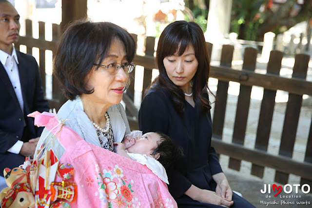 御香宮神社でお宮参り撮影