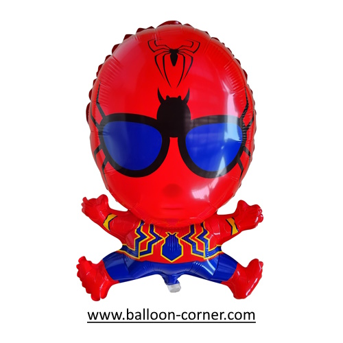 Balon Foil Karakter Spiderman Kacamata