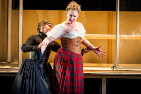 Rebecca Afonwy-Jones and Judith Howarth in Maria Stuarda, WNO - photo Robert Workman