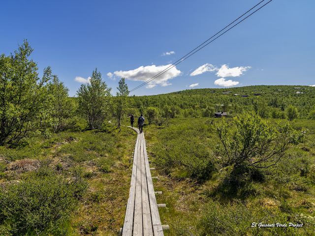 Pasarelas de la Ruta Brudesloret en Rondane - Noruega, por El Guisante Verde Project