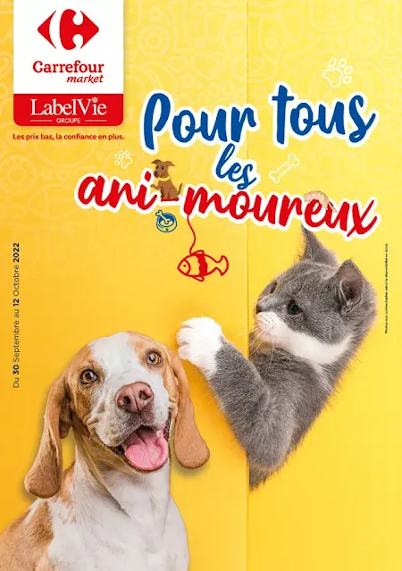 catalogue carrefour market animaux octobre 2022