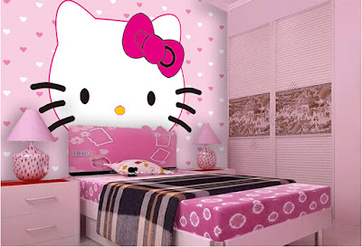 Trang tri phong ngu Hello Kitty dep 13