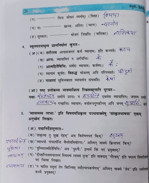एनसीईआरटी की कक्षा 10 की संस्कृत की पाठ्यपुस्तक शेमुषी भाग 2 के द्वितीय पाठ बुद्धिर्बलवती सदा का हिन्दी अनुवाद और प्रश्न उत्तर करवा रहे हैं। इस पोस्ट में आप एनसीईआरटी की कक्षा 10 की संस्कृत की पाठ्यपुस्तक शेमुषी भाग 2 के द्वितीय पाठ के सभी प्रश्नों के उत्तर हिंदी में देख सकते हैं।