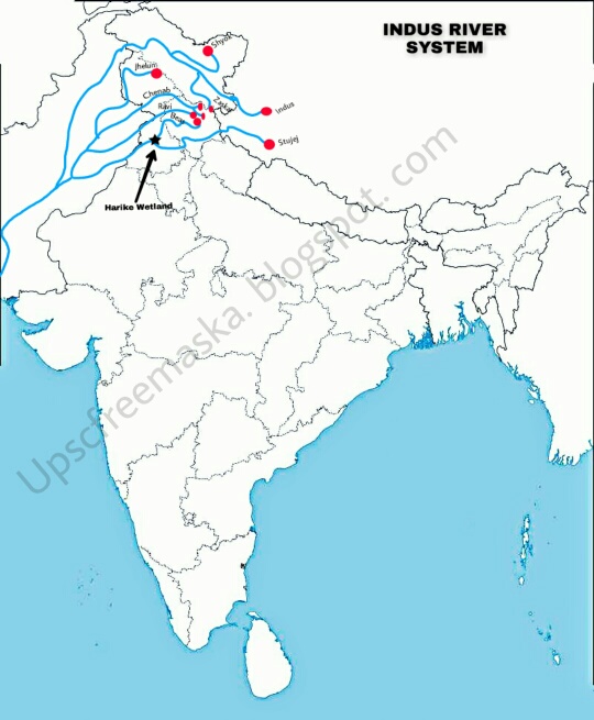 Indus River system UPSC