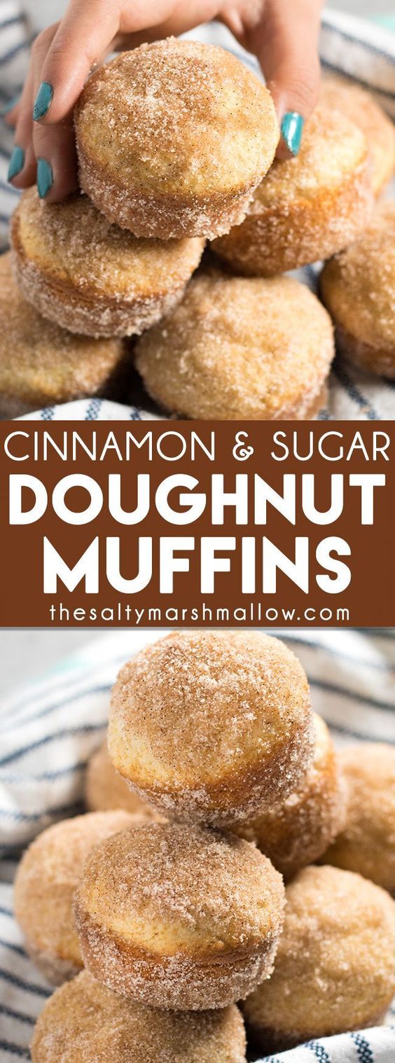 innamon Sugar Donut Muffins - Donut muffins are a super soft, homemade muffins that are easy to make!  These buttery treats taste just like an old fashioned donut rolled in cinnamon and sugar!