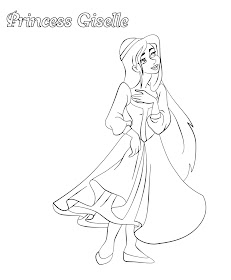 Princess Giselle Coloring Pages