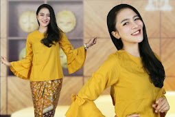 27 Model Kebaya Lengan Terompet Modern