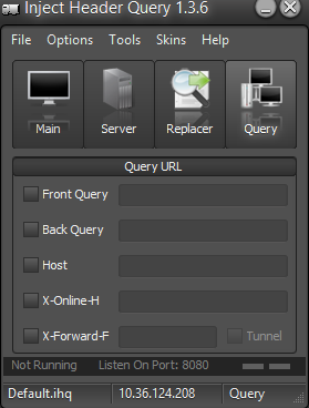 IHQ - Front, Back, Host, X-online-host query