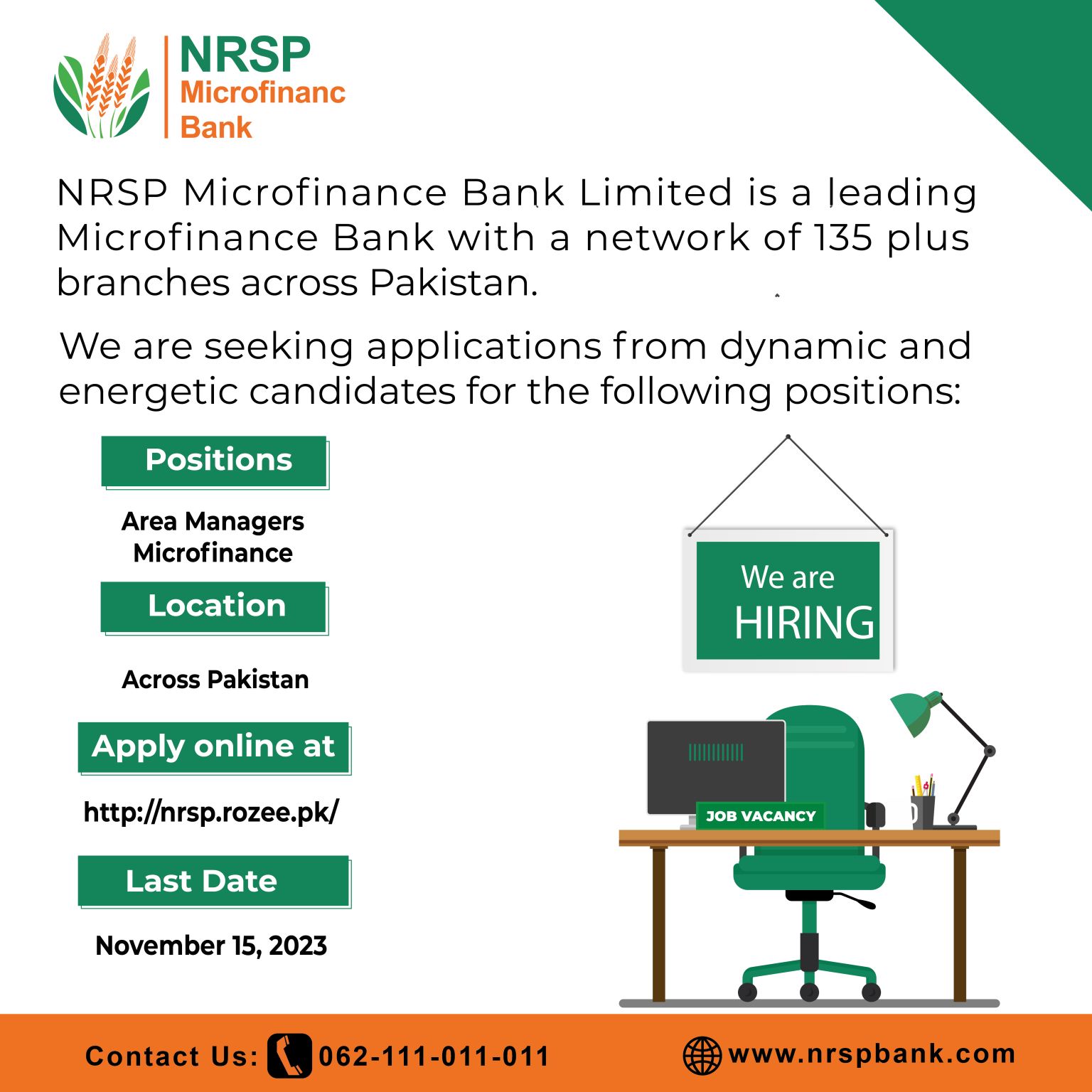 NRSP Microfinance Bank Ltd Jobs For Area Managers Microfinance