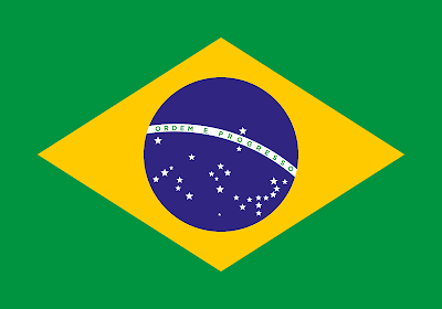 Bandeira nacional do Brasil.