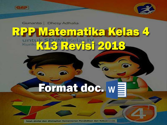 RPP Matematika Kelas 4 Kurikulum 2013 Revisi 2018