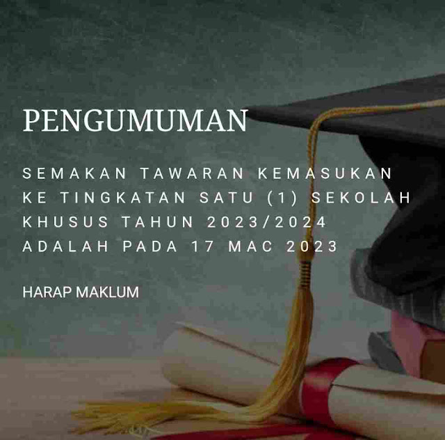 semakan tingkatan satu sekolah khusus,semakan sekolah khusus 2023,tarikh semakan sekolah khusus 2023,semakan,kelas tuisyen murah, tuisyen online murah