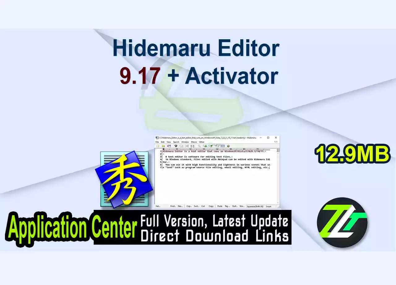 Hidemaru Editor 9.17 + Activator