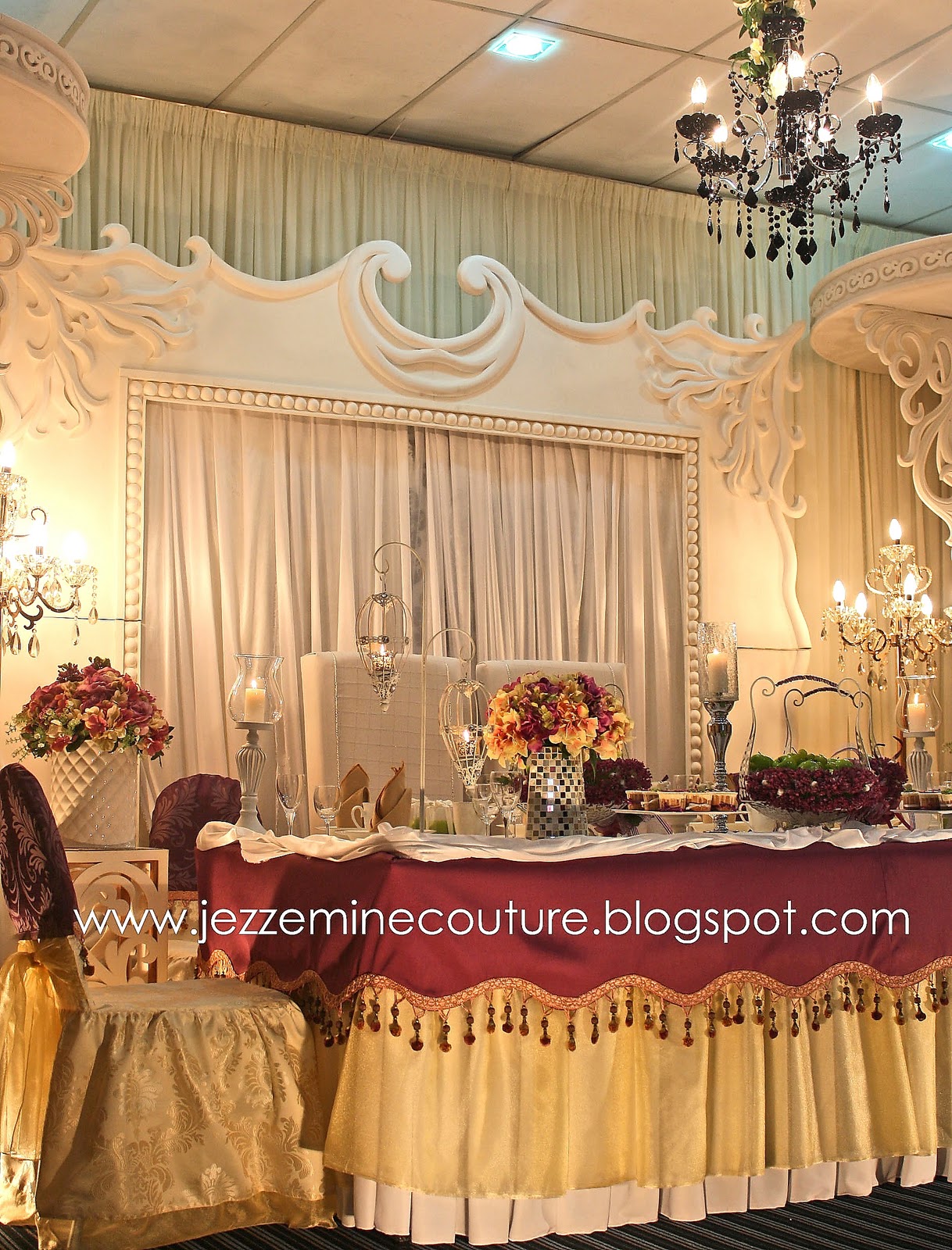 Jezzemine Couture Dekorasi Meja Makan  Pengantin 2