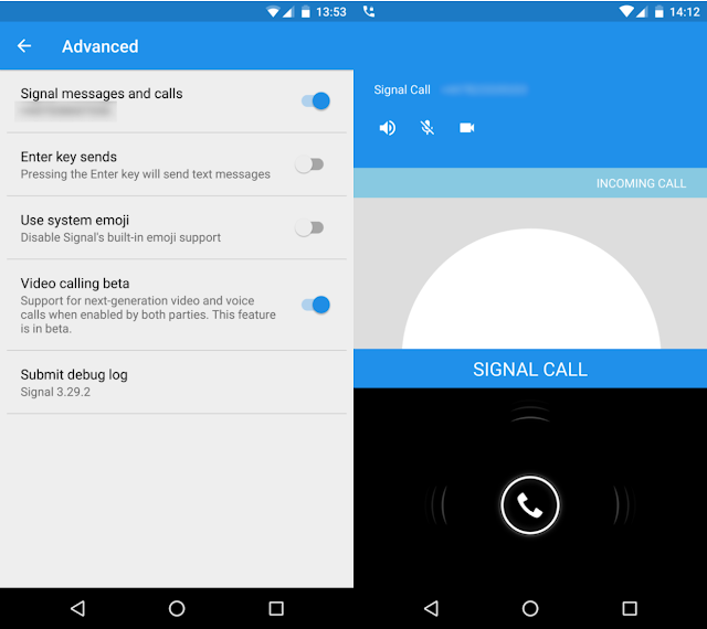 Download Signal Secure messenger beta testing for video calling