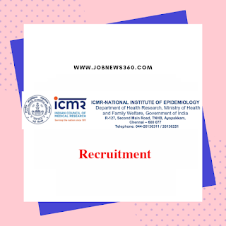 NIE Chennai Walk-IN 2019 for various posts (8 Vacancies)