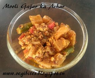 Mooli Gajar ka Achar