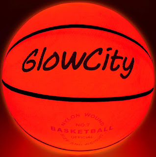 GlowCity Light Up Basketball-Uses Two High Bright LED's