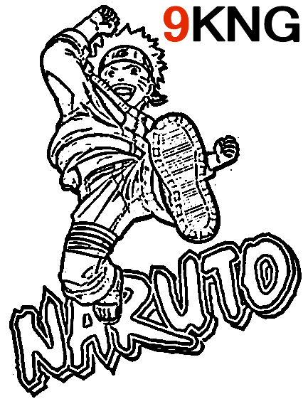 Naruto Sasuke Ausmalbilder zum Ausdrucken - 9KNG