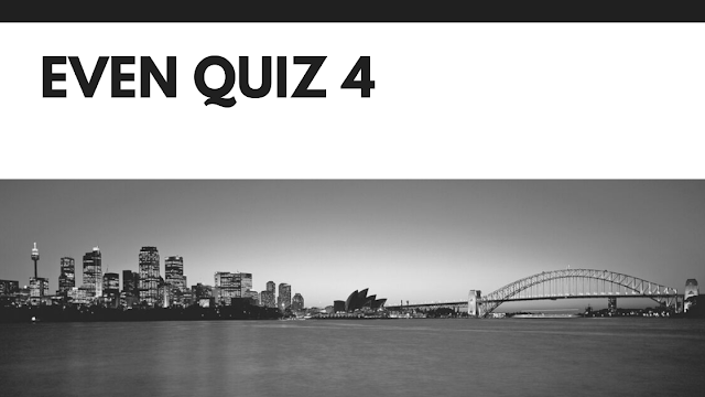 Even quiz 4