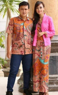 baju pesta muslim couple batik