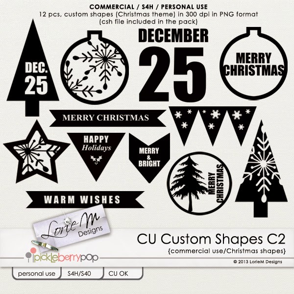 CU Custom Shapes C1 (Christmas)