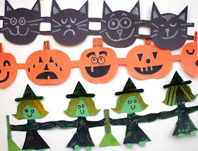 Fun Halloween Paper Cut Chains Kids Craft