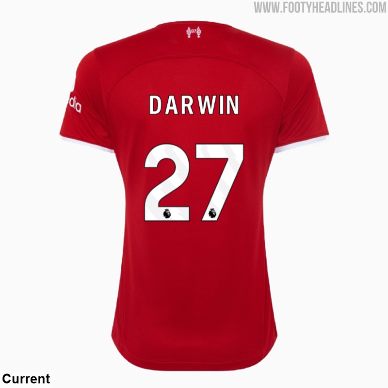 darwin football shirt names and numbers