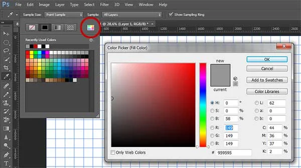 You can also choose a color from the Color Picker.