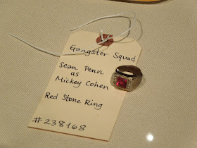 Sean Penn Gangster Squad Mickey Cohen red stone ring