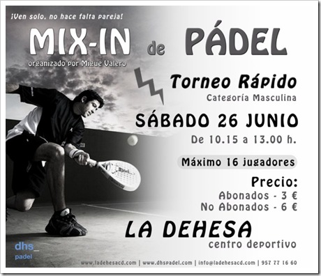 Torneo MIX In de Padel C.D. La Dehesa Pozoblanco