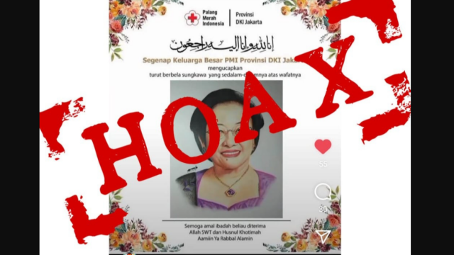 Beredar Pamflet Duka Cita untuk Megawati, PMI DKI Jakarta Beri Klarifikasi