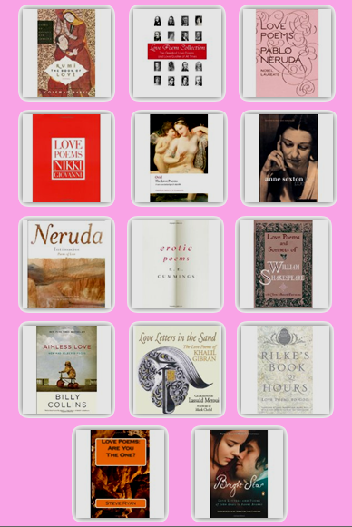 Love Poems, Valentine's Day, Tea & Poetry Book Club, Books about Love Poems