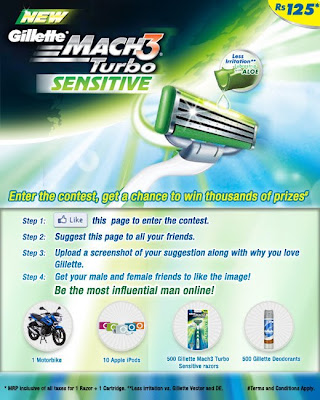 Win Motor Bike & Thousands Of Other Prizes From Gillette