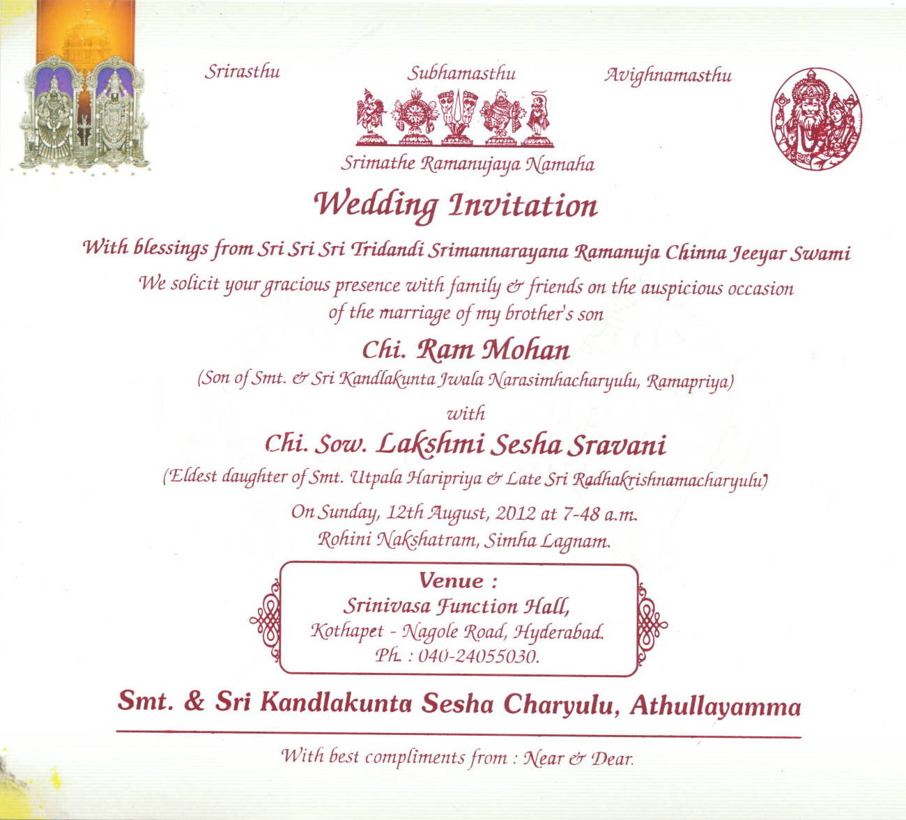 latter: 25 elegant wedding invitation format in english