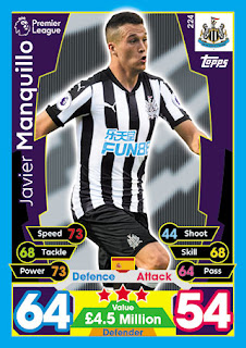 Topps Match Attax 2017-2018 Newcastle United Set