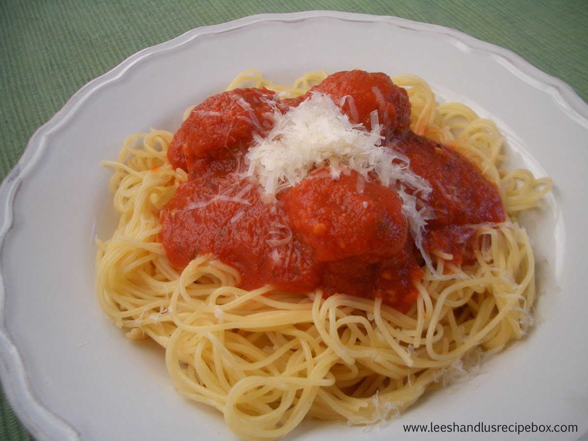 Spaghetti & Meatballs | Leesh & Lu's Recipe  Box