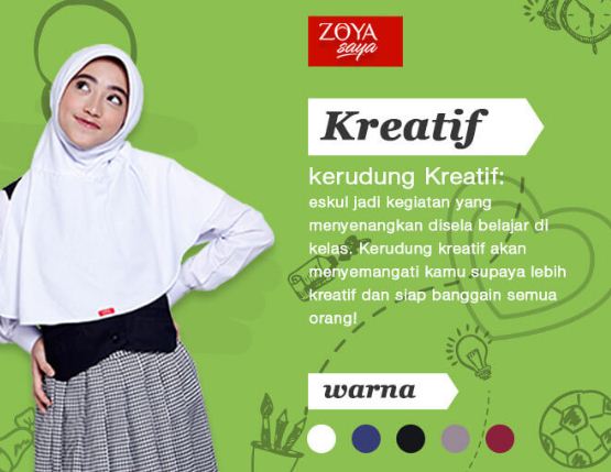 10 Kerudung Zoya Anak Sekolah dan Harga nya