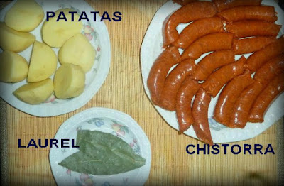 Receta de Chistorra desgrasada con patatas, ingredientes