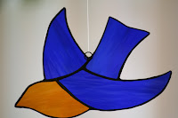 Stained glass bird