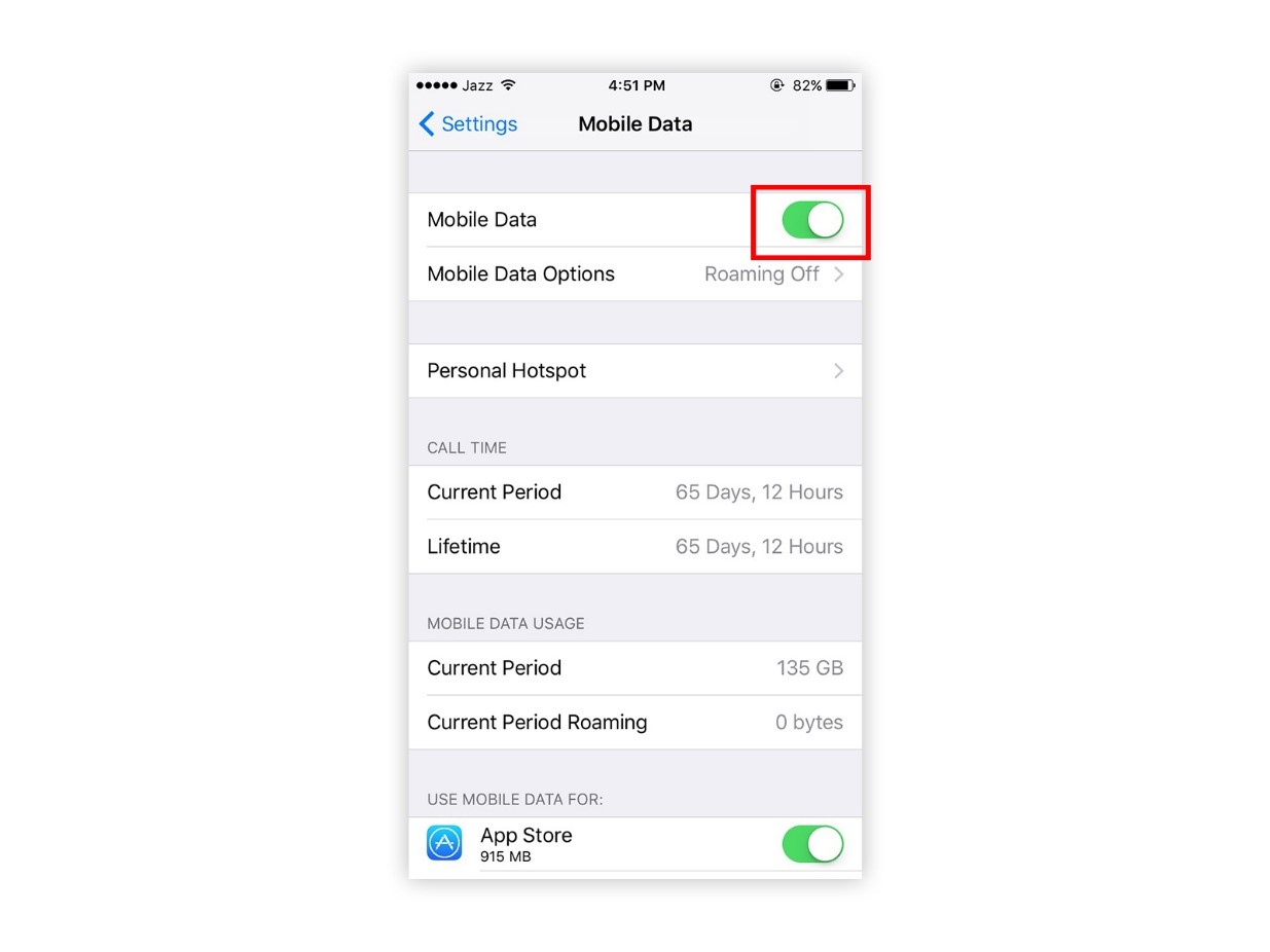  reduce data usage in iPhone