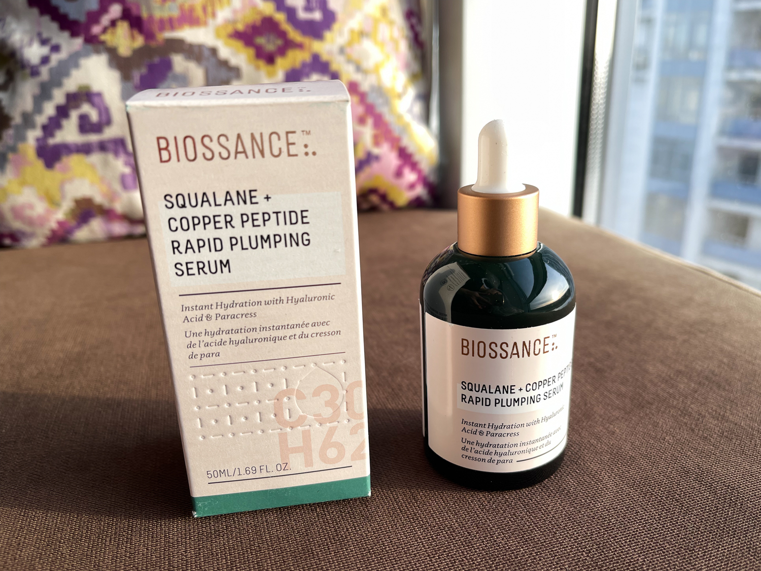 Biossance Squalane + Copper Peptide Rapid Plumping Serum Influenster VoxBox Review