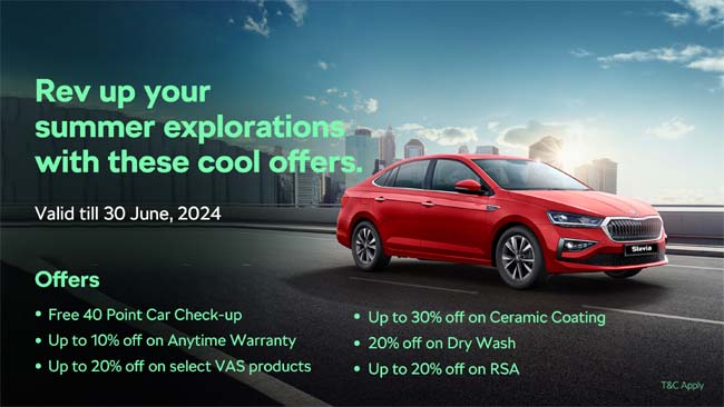 Škoda Auto India deploys slew of offers under all-new Summer Campaign