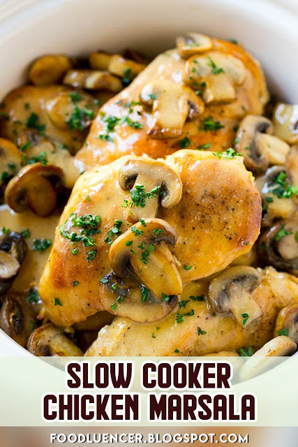 Slow Cooker Chicken Marsala Recipe - Foodluencer