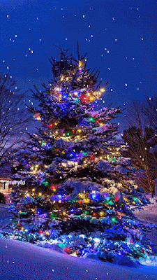 Animasi Pohon Natal Bergerak untuk HP Android_Animated Christmas Tree Android-iPhone_IKKD