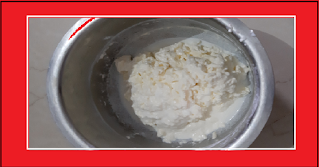 Made butter ball to separate Ghee from it.