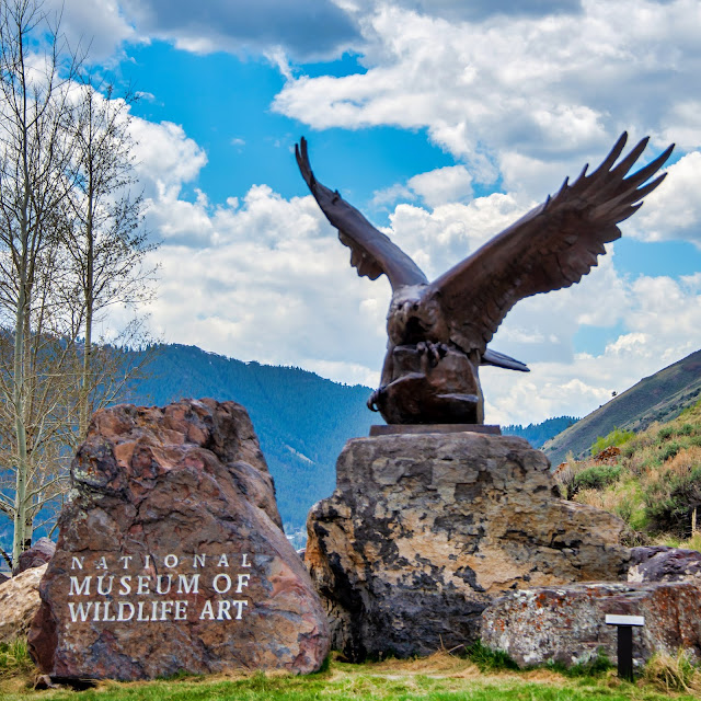 Bald Eagle Sculpture at the National Museum of Wildlife Art Jackson Wyoming Grand Tetons National Park