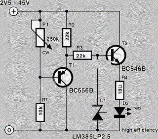 Simple Voltmeter Circuit Diagram